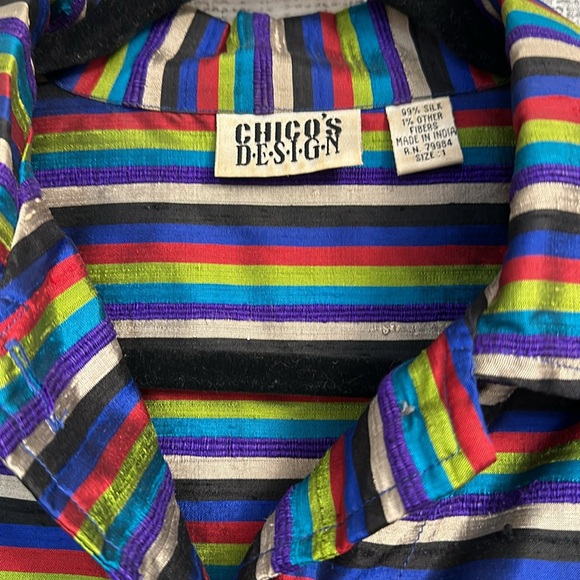 Chico’s Dupioni Silk boxy jacket - Picture 2 of 4